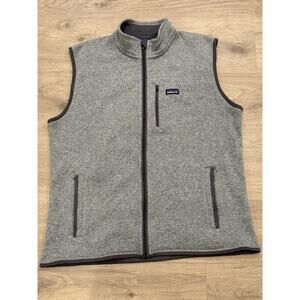 Patagonia Better Sweater Vest Full Zip Men's XL Stonewash Grey
